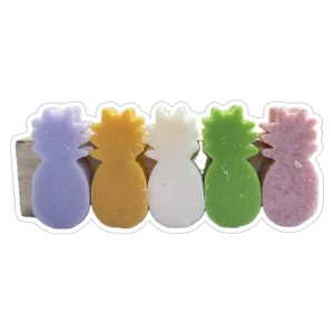 Pack de 5 savons en forme d'ananas