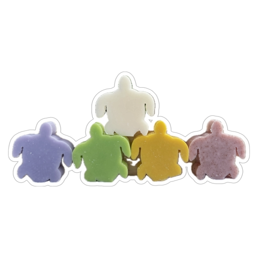 Pack de 5 savons en forme de tortue