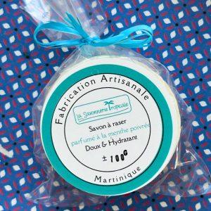 Recharge de savon à raser parfumé à la menthe poivrée