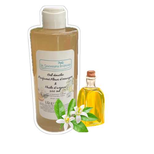 Gel douche parfumé fleur d'oranger & huile d'argan