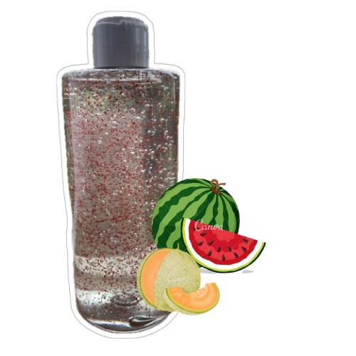 Gel douche parfumé Pastèque & Melon, exfoliant perles de jojoba